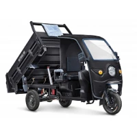 Грузовой электротрицикл Rutrike D5 КАБИНА гидравлика 1700 60V1200W Черный